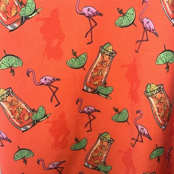 Captain Morgan Rum Flamingo Shinesty Short Sleeve Button Down Shirt Size Large - Picture 11 of 11
